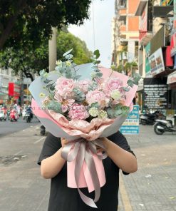 A0028 - Bó hoa Mẫu đơn