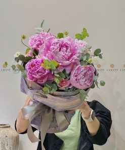 A0057 - Bó hoa Mẫu đơn