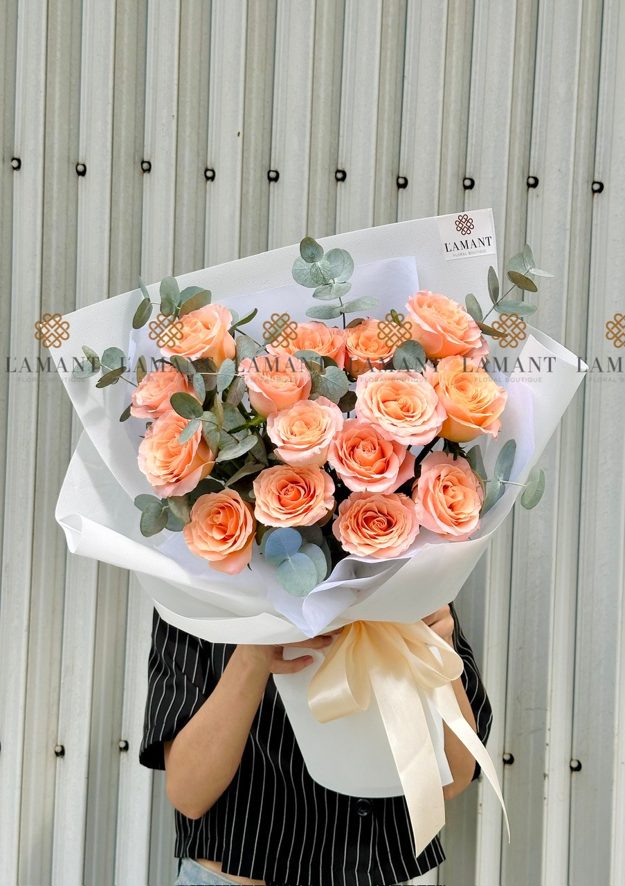 A0048 - Bó hoa Hồng Shimmer - Hình ảnh 2