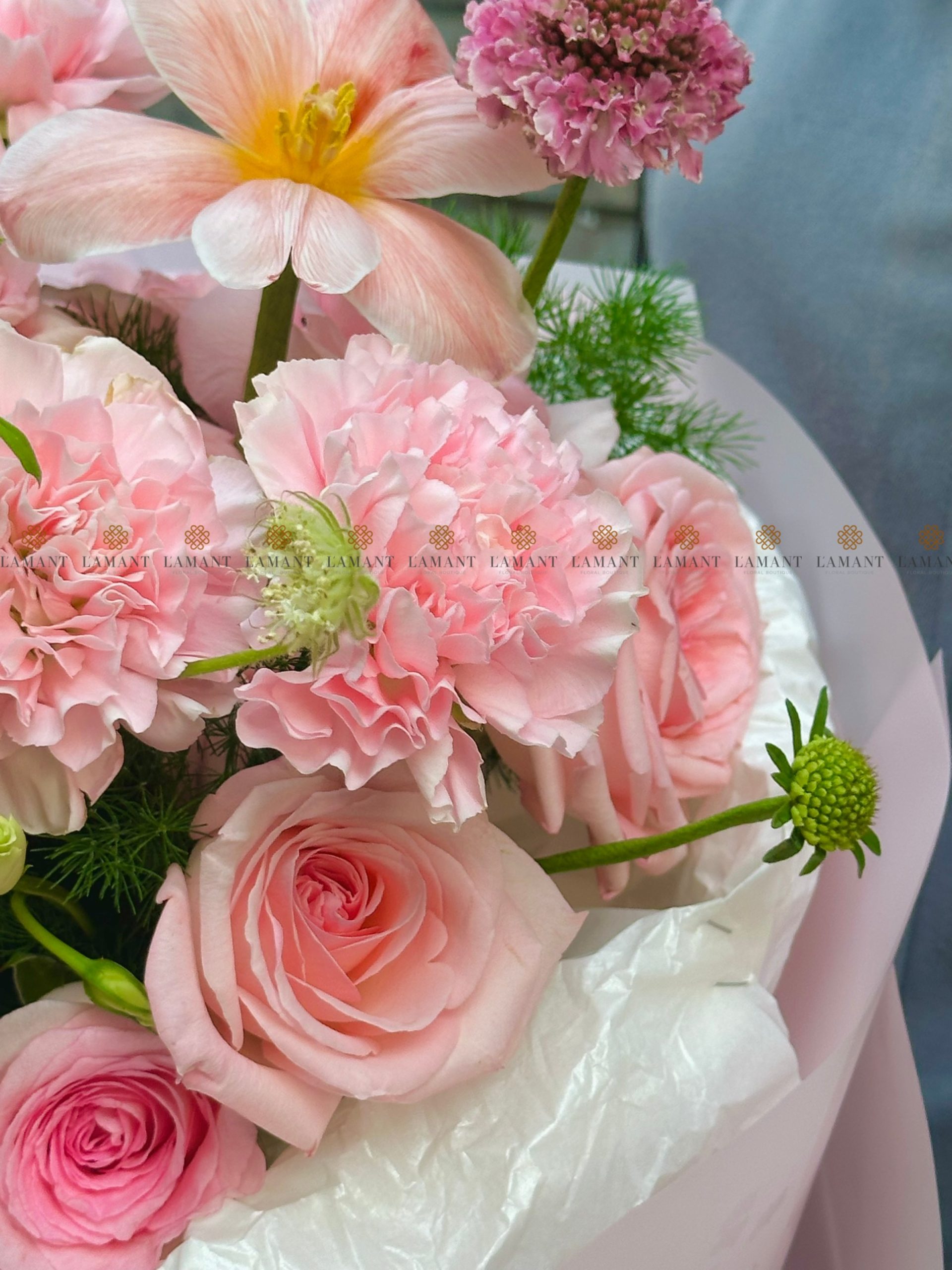 A0027 - Bó hoa Tulip và Hồng - Hình ảnh 5