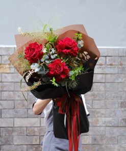 A0090 - Bó hoa Hồng Ecuador Heart