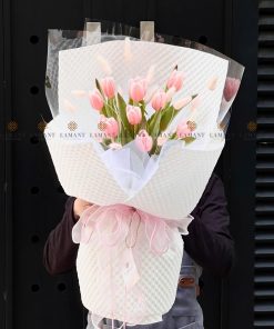 A0078 - Bó hoa Pink Tulip