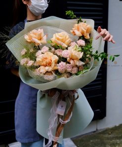 A0081 - Bó hoa Hồng Ecuador Shimmer