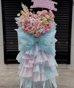 KỆ HOA KHAI TRƯƠNG SẮC MÀU K0016