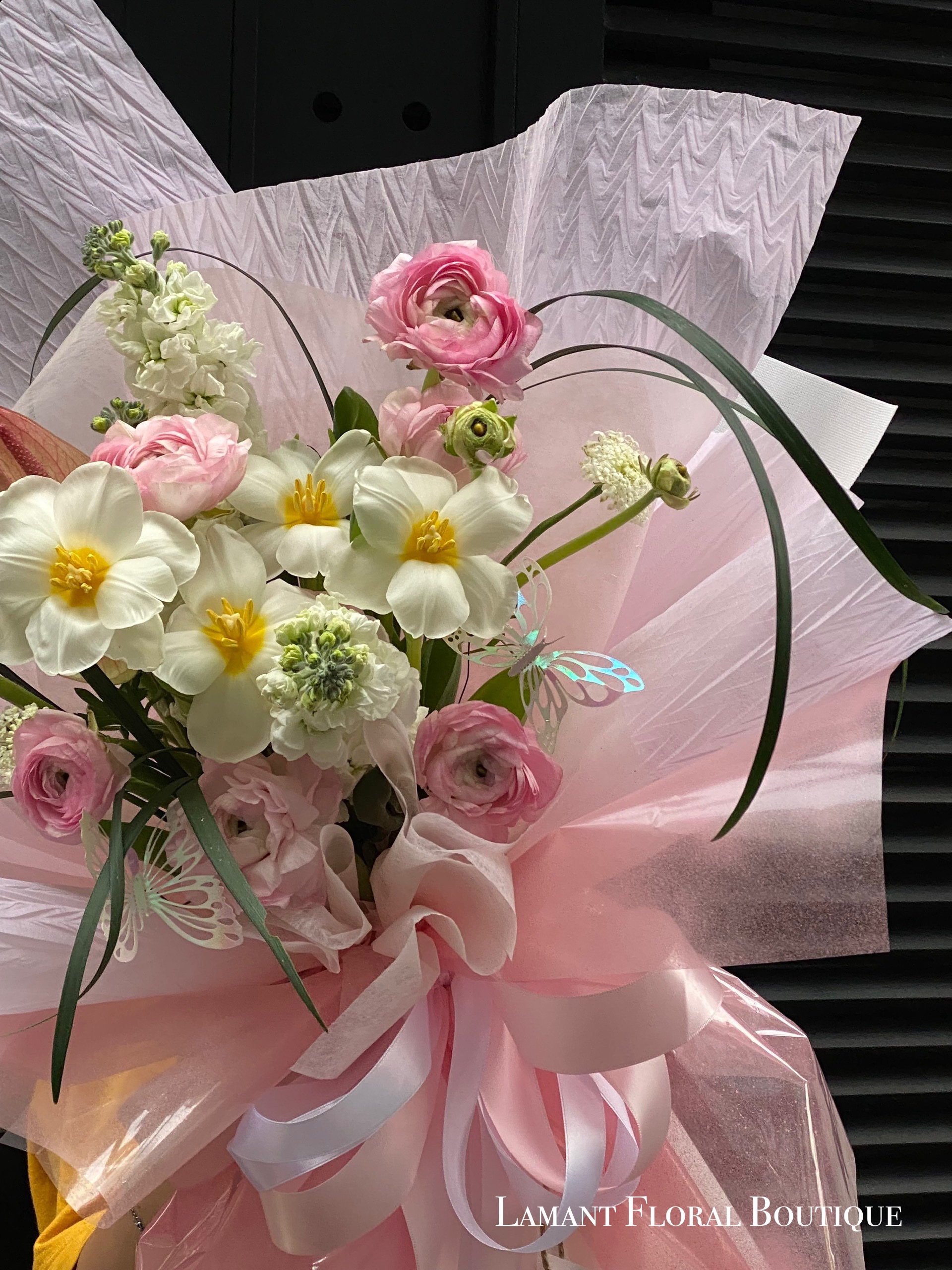 Bó hoa Tulip mix mao lương A0127 - Hình ảnh 3