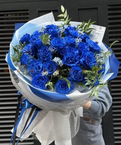 Bó hoa hồng Blue nhập ecuador A0172