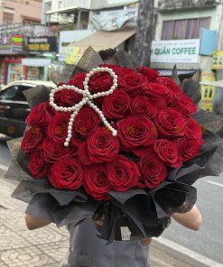 LẴNG HOA CHÚC MỪNG MÀU ĐỎ L0035