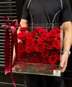 Hộp Hoa Vali hoa hồng đỏ H0005