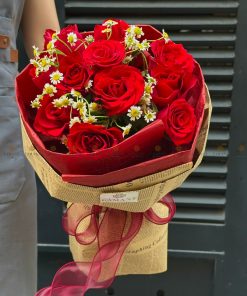 Bó hoa hồng đỏ A0181