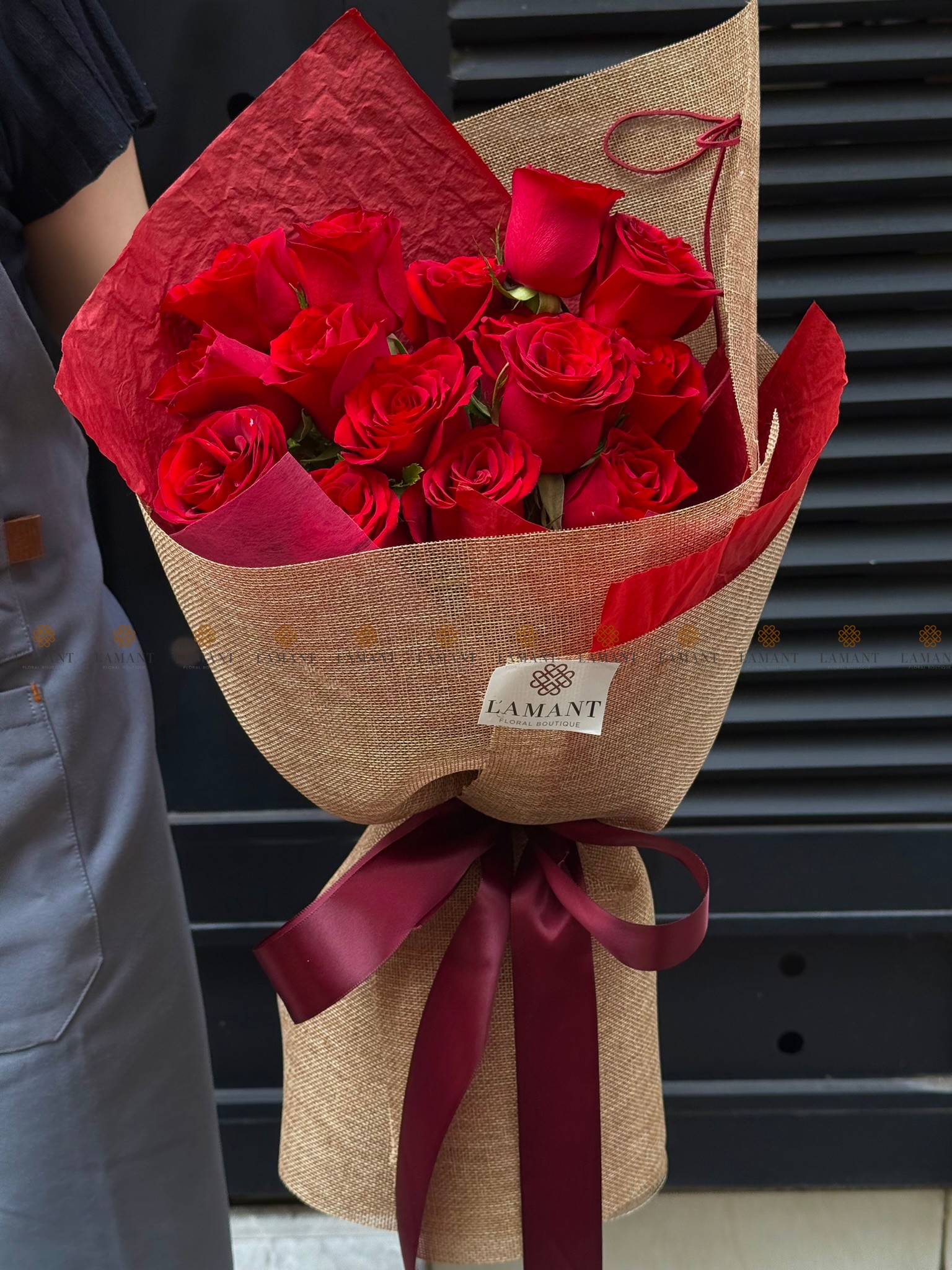 Bó hoa hồng đỏ A0182 - Hình ảnh 5