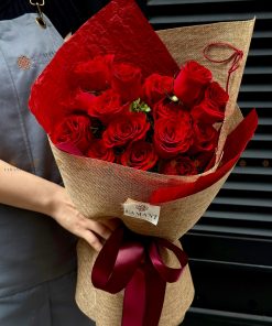 Bó hoa hồng đỏ A0182