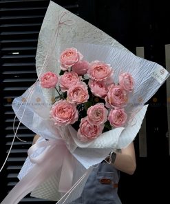 Bó hoa hồng Julibee hồng A0187