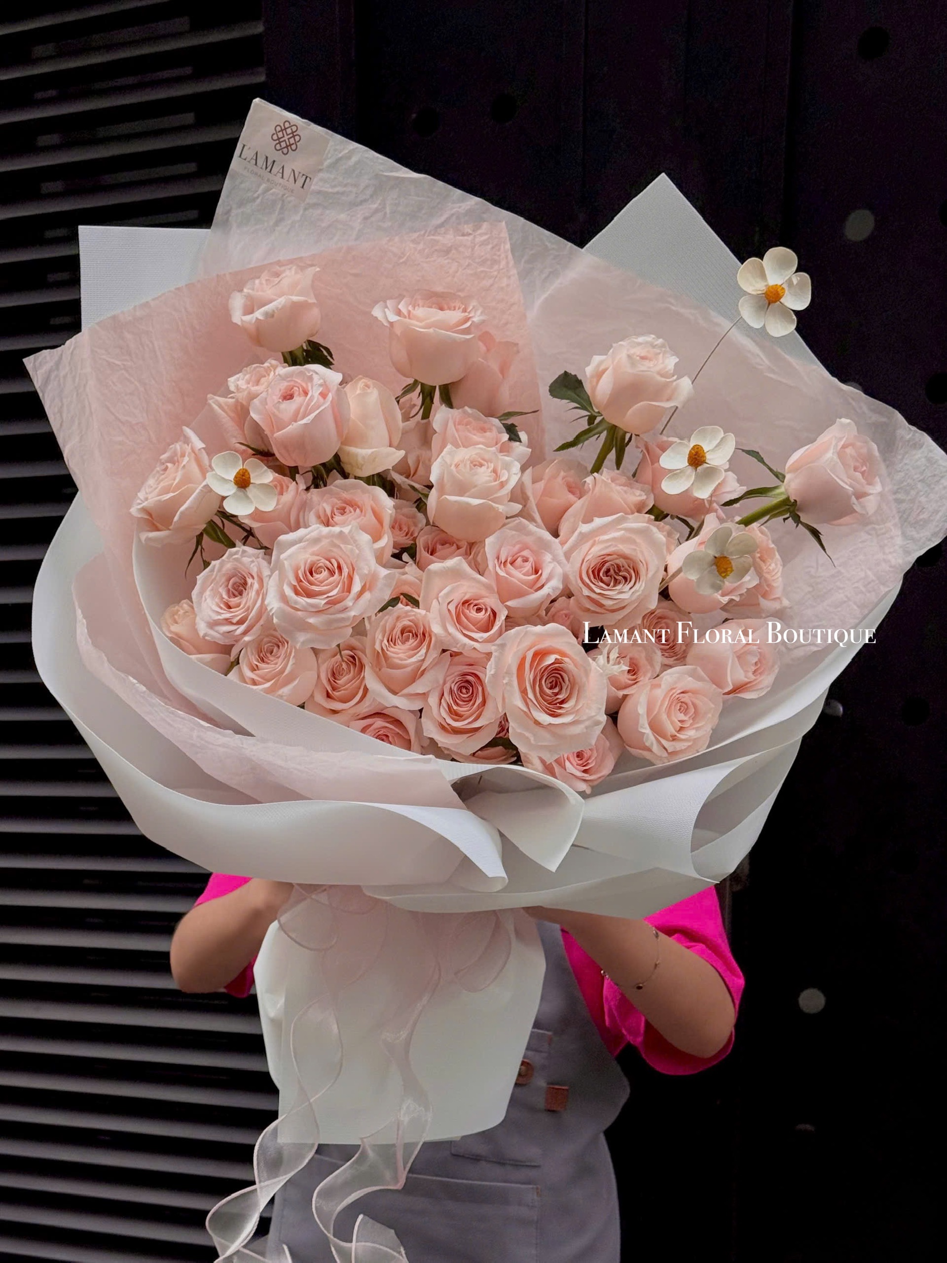 Bó hoa hồng Pinkrose A0216 - Hình ảnh 5