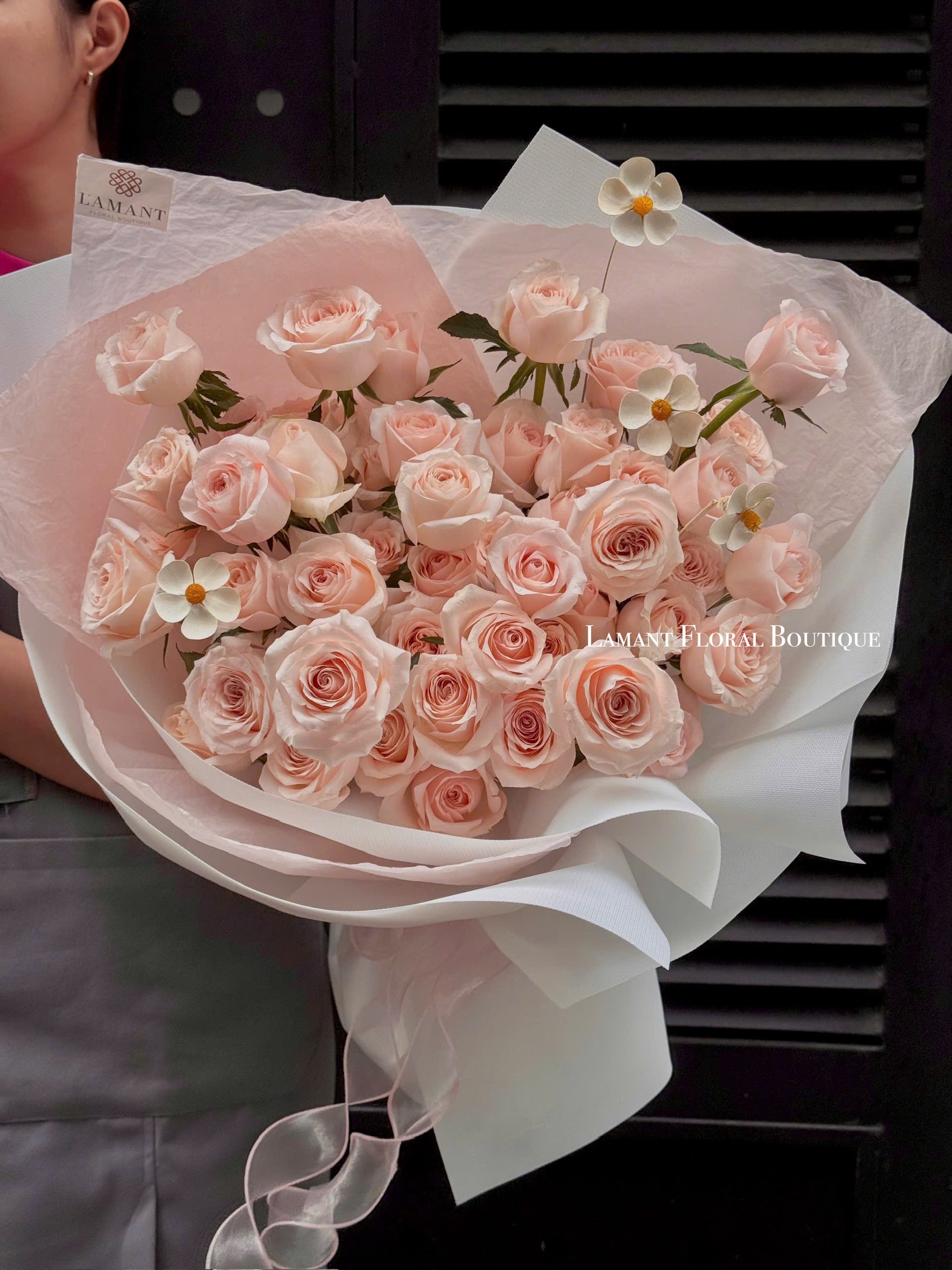 Bó hoa hồng Pinkrose A0216 - Hình ảnh 2