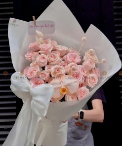 Bó hoa hồng Pink Rose A0209