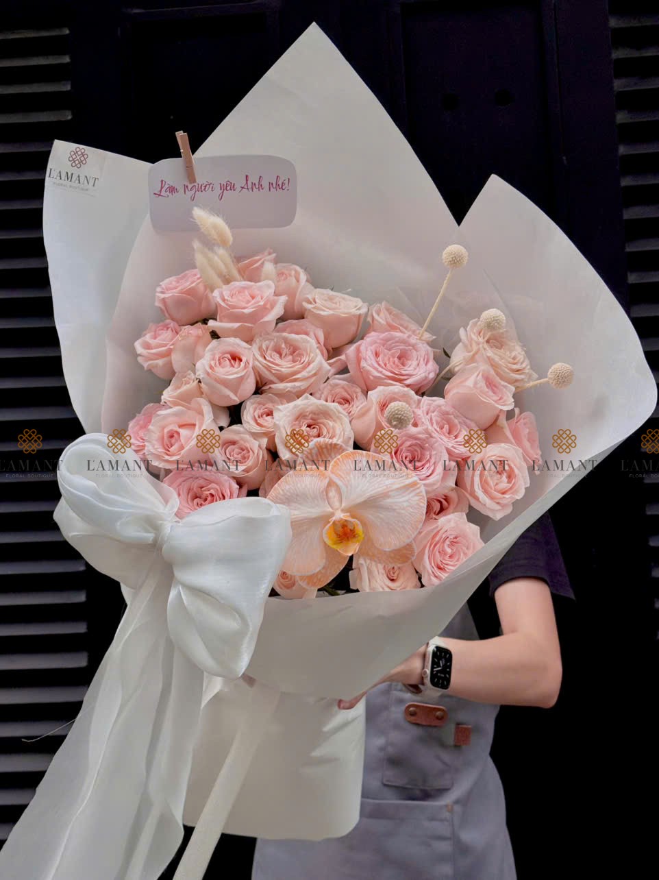 Bó hoa hồng Pink Rose A0209