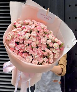 Bó hoa hồng chùm chiết xạ A0241
