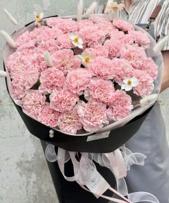 Bó hoa Phăng hồng nhạt côn minh A0245