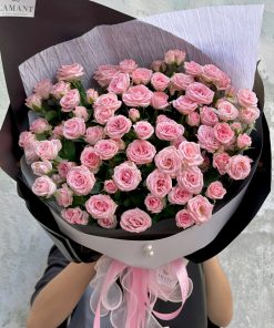 Bó hoa hồng chùm tiên cá côn minh A0248
