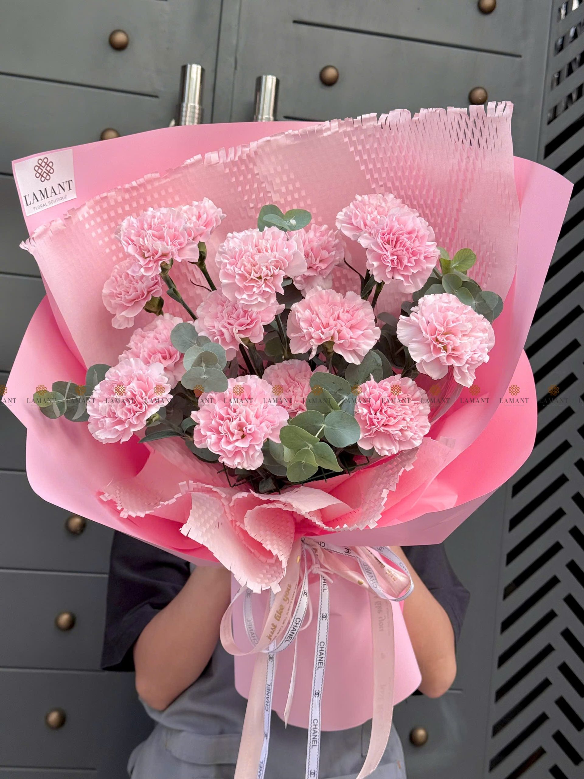 Bó hoa cẩm chướng côn minh A0251 - Hình ảnh 2