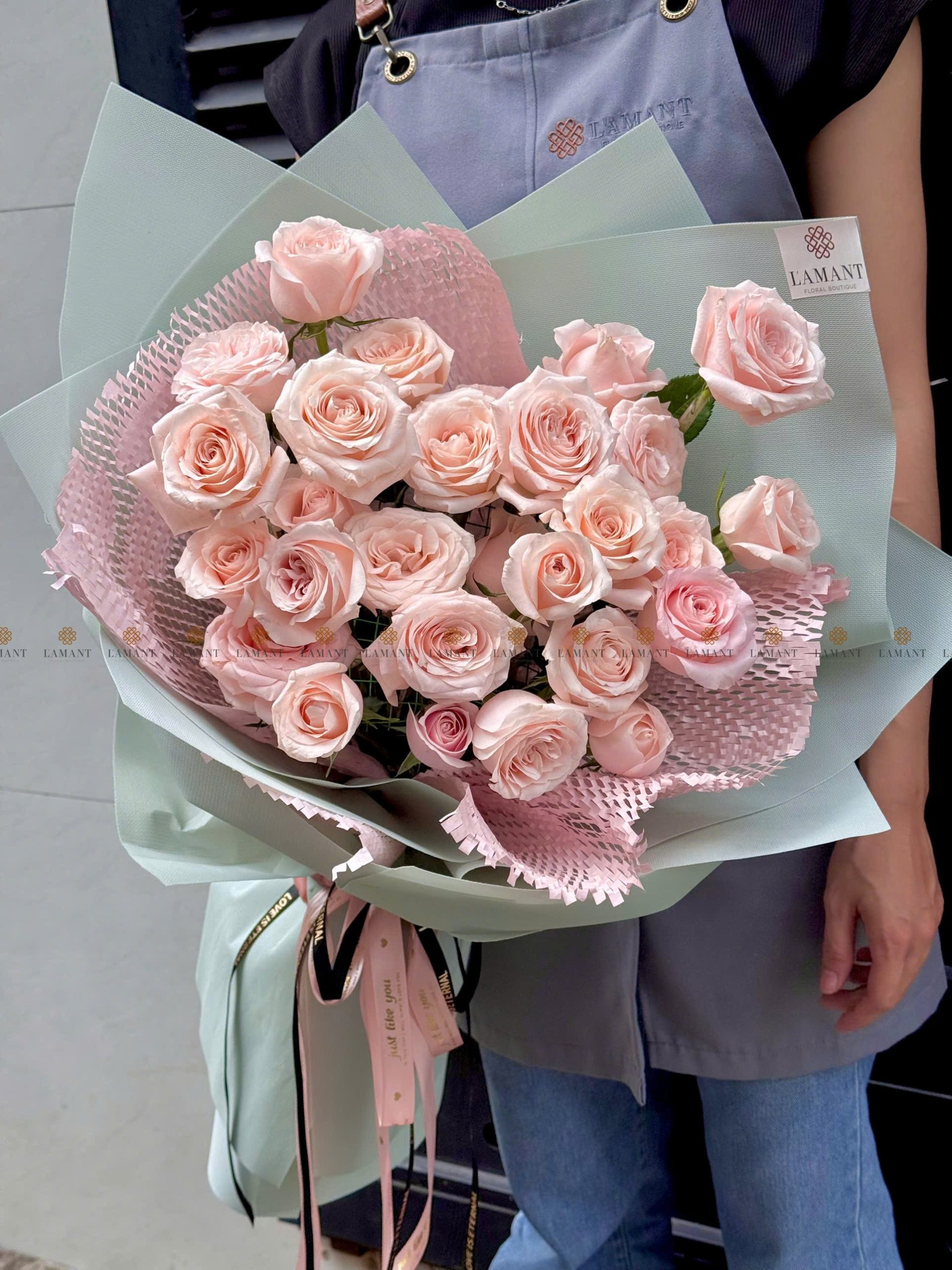 Bó hoa hồng pinkrose A0331 - Hình ảnh 5