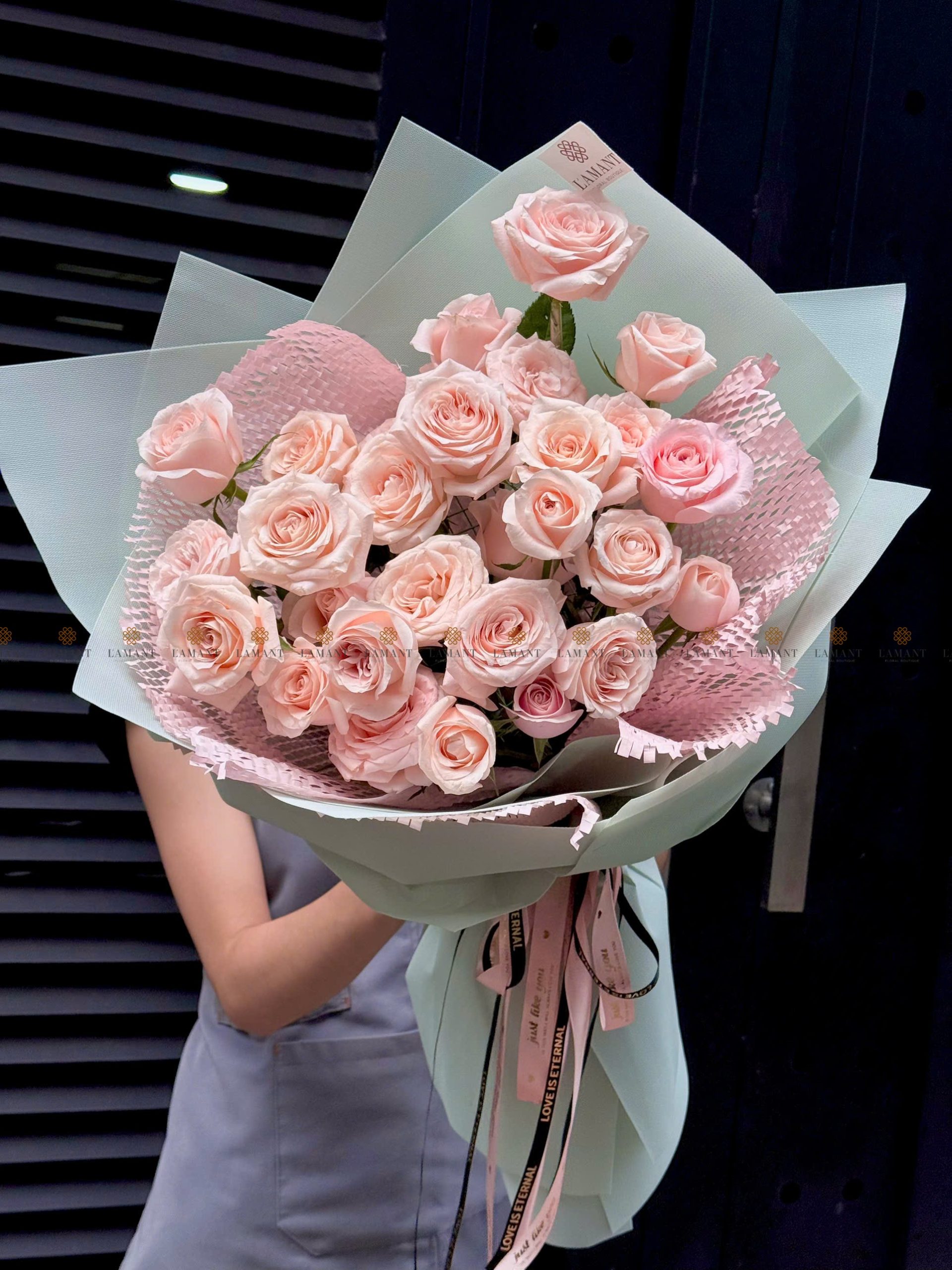 Bó hoa hồng pinkrose A0331 - Hình ảnh 2
