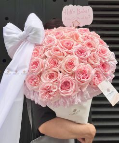 Bó hoa 50 cành hồng Ohara A0359