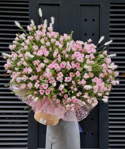 LẴNG HOA CHÚC MỪNG TONE HỒNG L0050