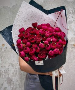 Bó hoa hồng chùm Redlace A0389