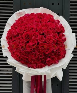 Bó hoa 99 cành hồng đỏ A0395