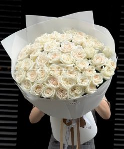 Bó hoa hồng Ohara trắng A0405