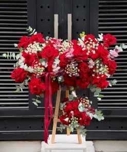 LẴNG HOA CHÚC MỪNG TONE ĐỎ L0056