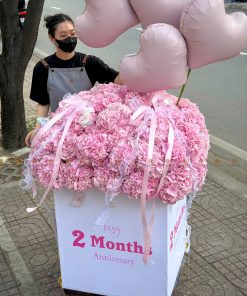 LẴNG HOA CHÚC MỪNG TONE HỒNG L0058