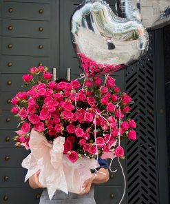 LẴNG HOA CHÚC MỪNG TONE HỒNG L0059