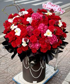 LẴNG HOA CHÚC MỪNG MÀU ĐỎ L0070