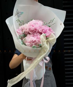 Bó hoa Khập Khẩu Mẫu đơn A0452