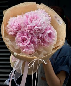 Bó hoa Khập Khẩu Mẫu đơn A0453