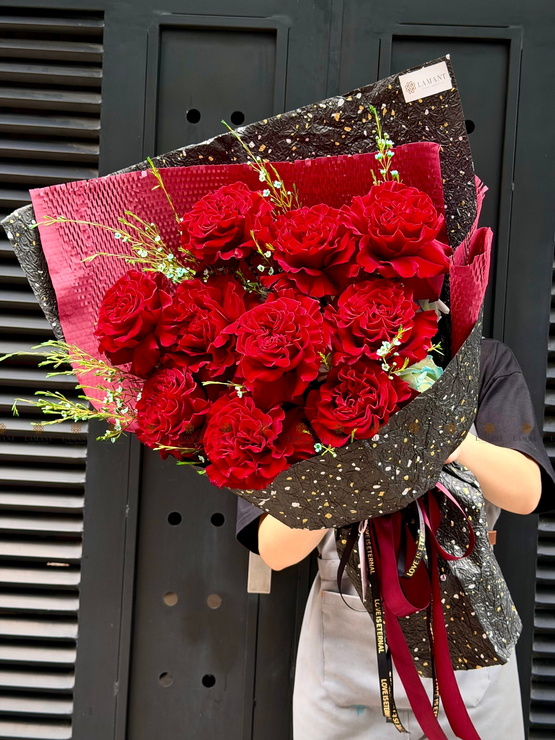 Bó hoa Hồng Đỏ Nhập Khẩu A0458 - Hình ảnh 4