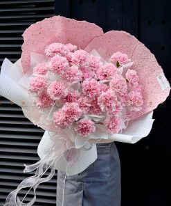 Bó hoa Phăng đơn hồng nhạt A0476