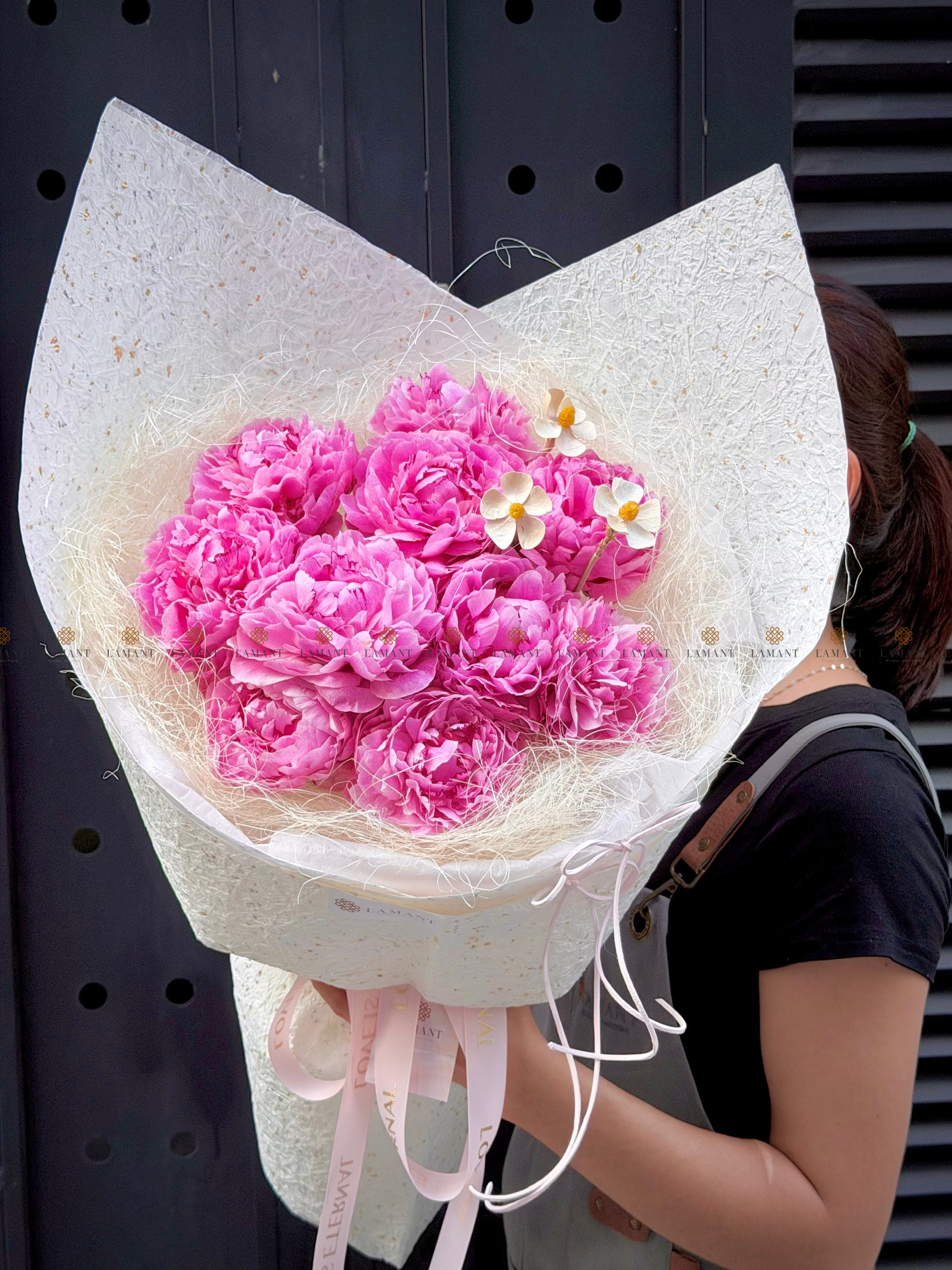 Bó hoa 10 cành Mẫu Đơn Meomory A0489 - Hình ảnh 10