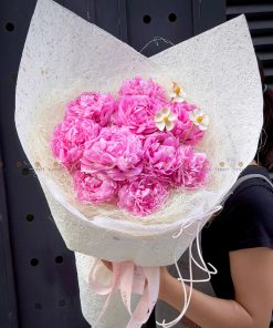 Bó hoa 10 cành Mẫu Đơn Meomory A0489
