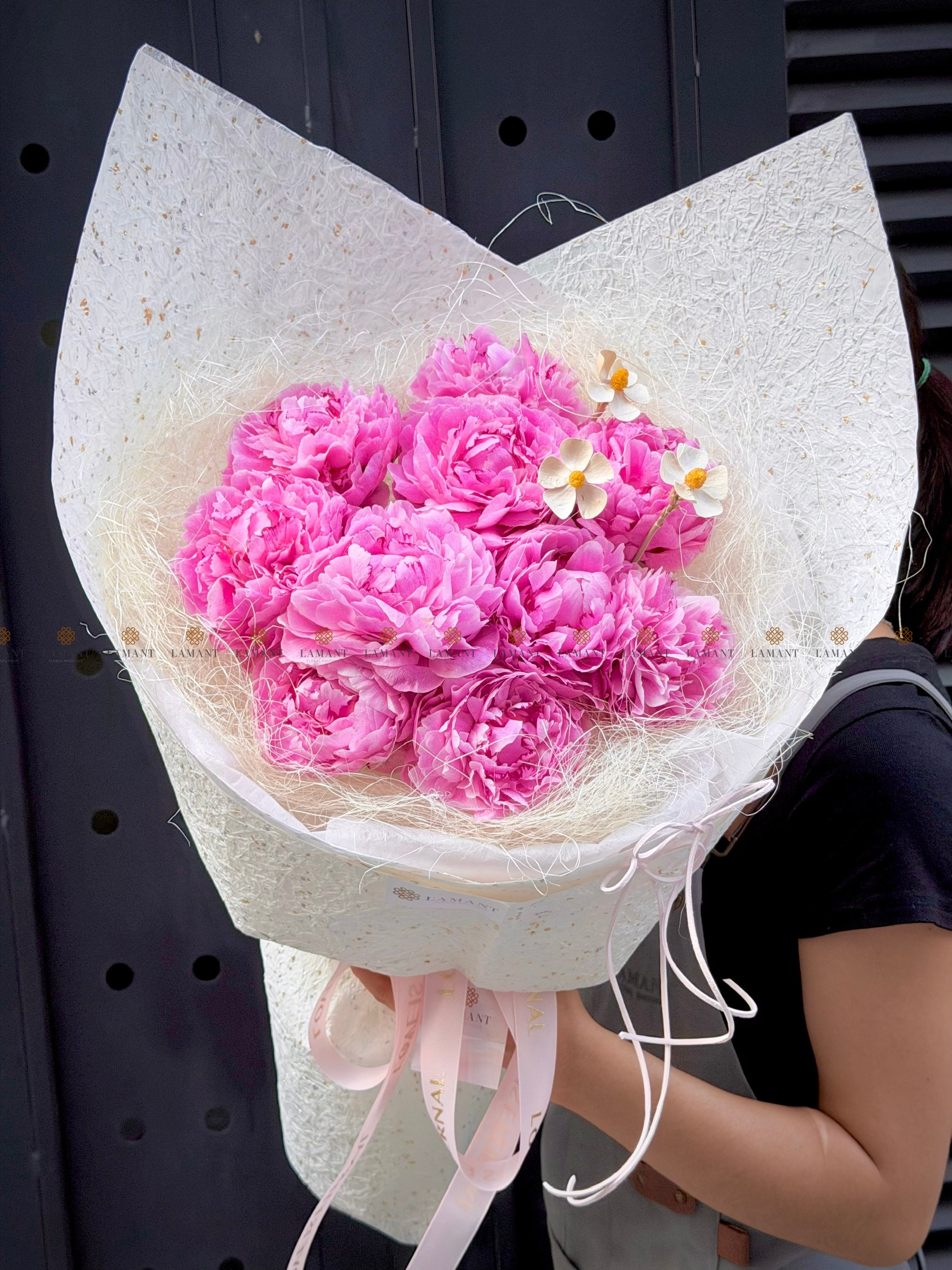 Bó hoa 10 cành Mẫu Đơn Meomory A0489