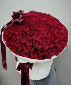 Bó hoa 150 cành hồng đỏ Cao Nguyên Trung Quốc A0494