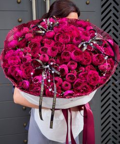 Bó hoa Hồng chùm Redlace A0498