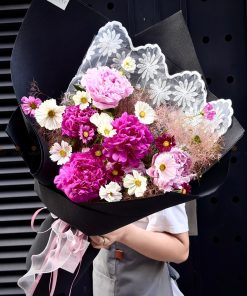 Bó hoa Peony Sarah và Phú Sĩ Côn Minh A0506
