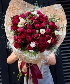 Bó hoa hồng chùm Redlace A0515