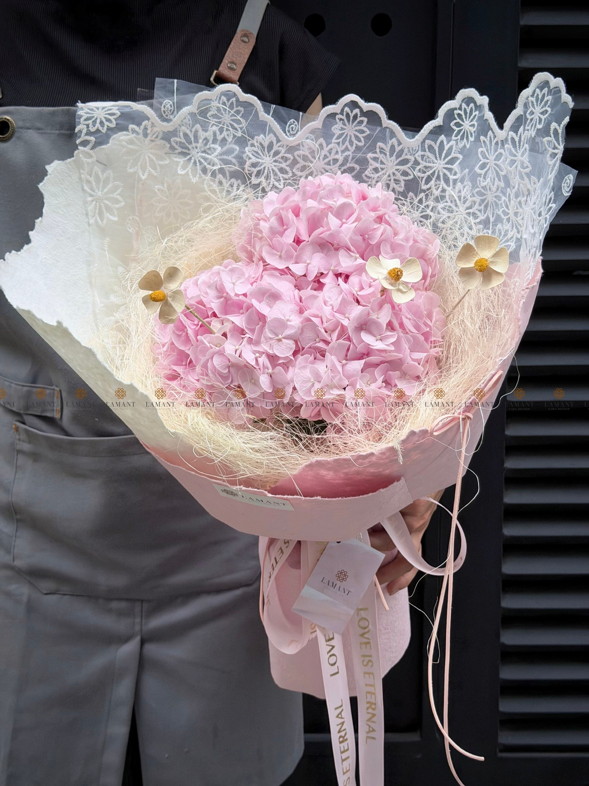 Bó hoa Tú cầu hồng nhạt A0532