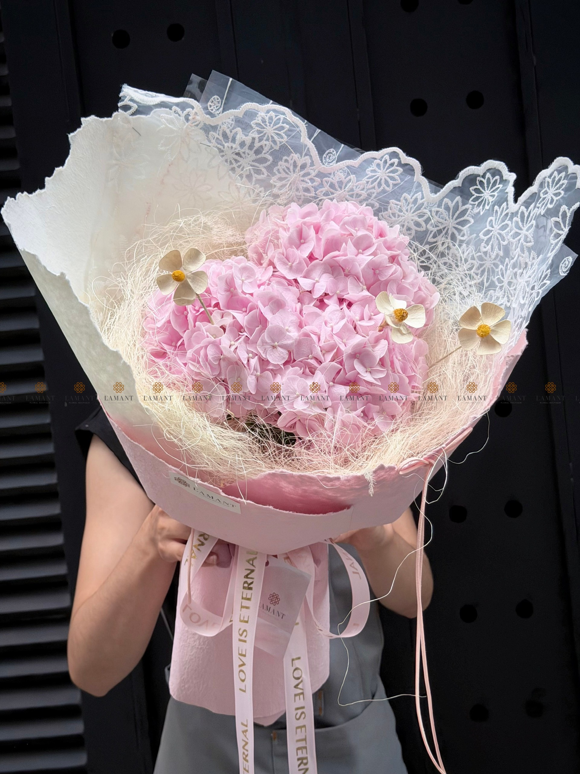 Bó hoa Tú cầu hồng nhạt A0532 - Hình ảnh 5
