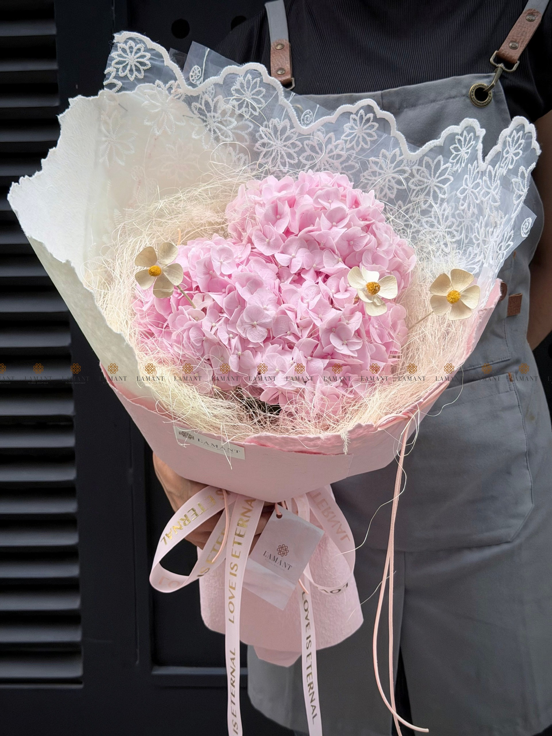 Bó hoa Tú cầu hồng nhạt A0532 - Hình ảnh 2