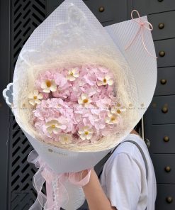 Bó hoa Tú cầu hồng nhạt A0534
